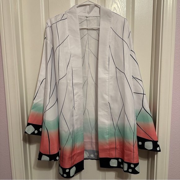 Demon Slayer Anime Kochou Shinobu Cosplay Robe - Picture 1 of 3